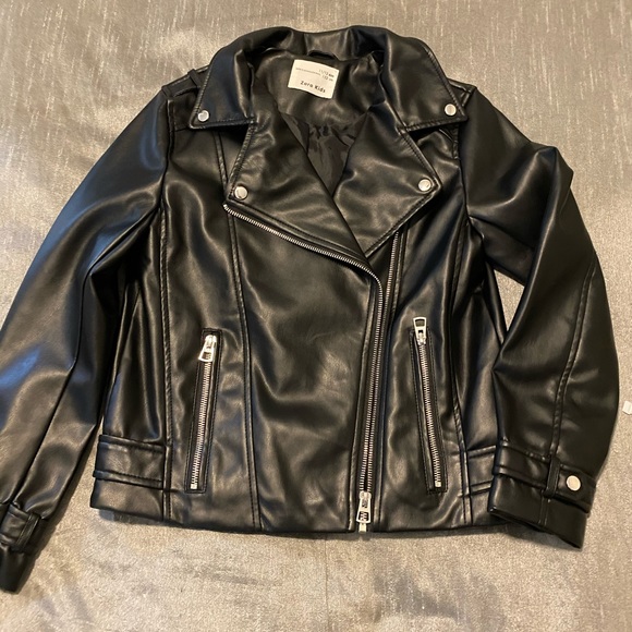 Zara Other - Zara Girls Vegan/Faux Leather Moto Jacket
